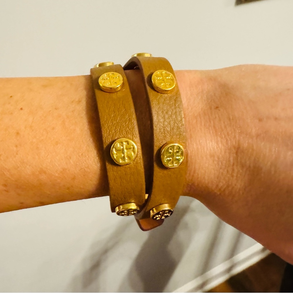 Genuine Tory Burch Leather Bracelet